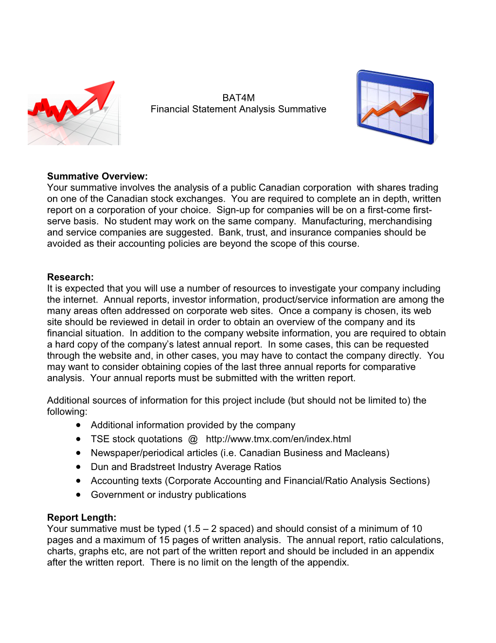 Financial Statement Analysis Summative