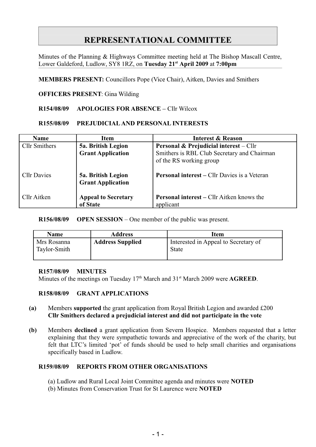 Planning & Development Committee s1