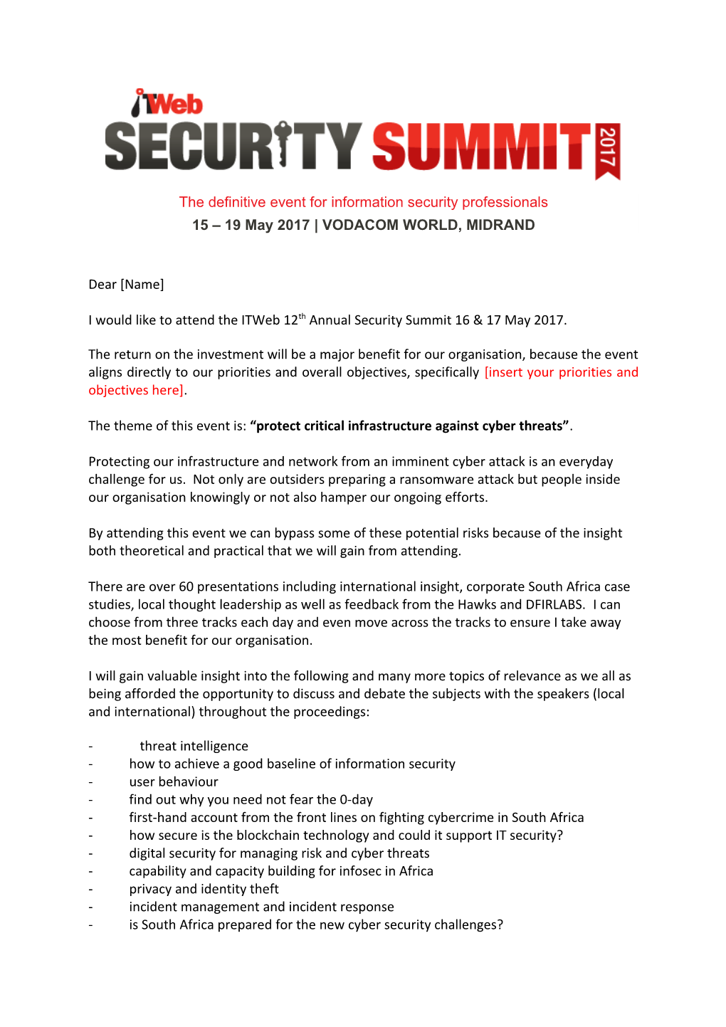 The Definitive Event Forinformation Security Professionals