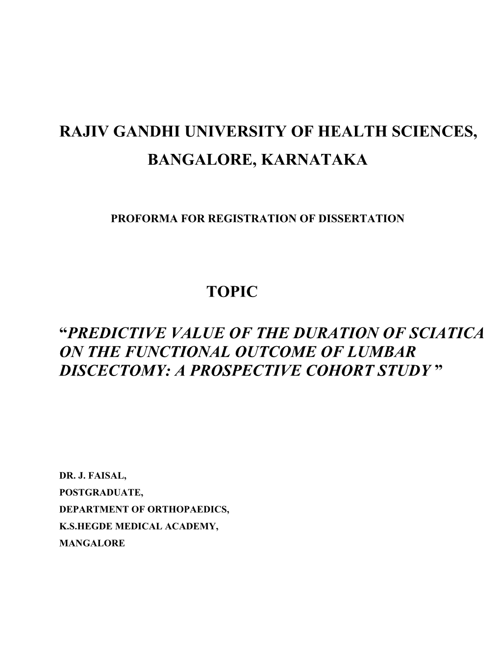 Rajiv Gandhi University of Health Sciences s104