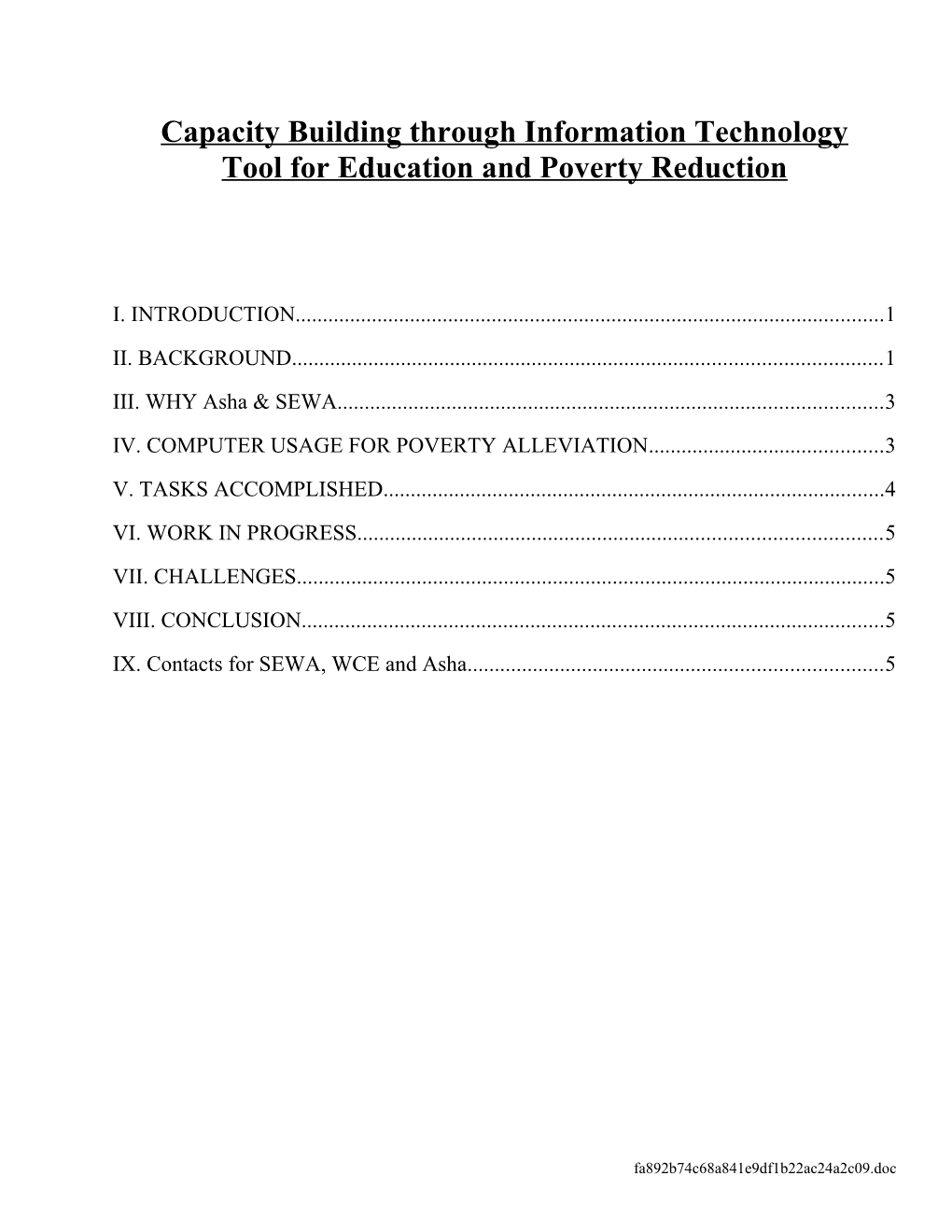 Capacity Building Through Information Technology Tool for Poverty Reduction