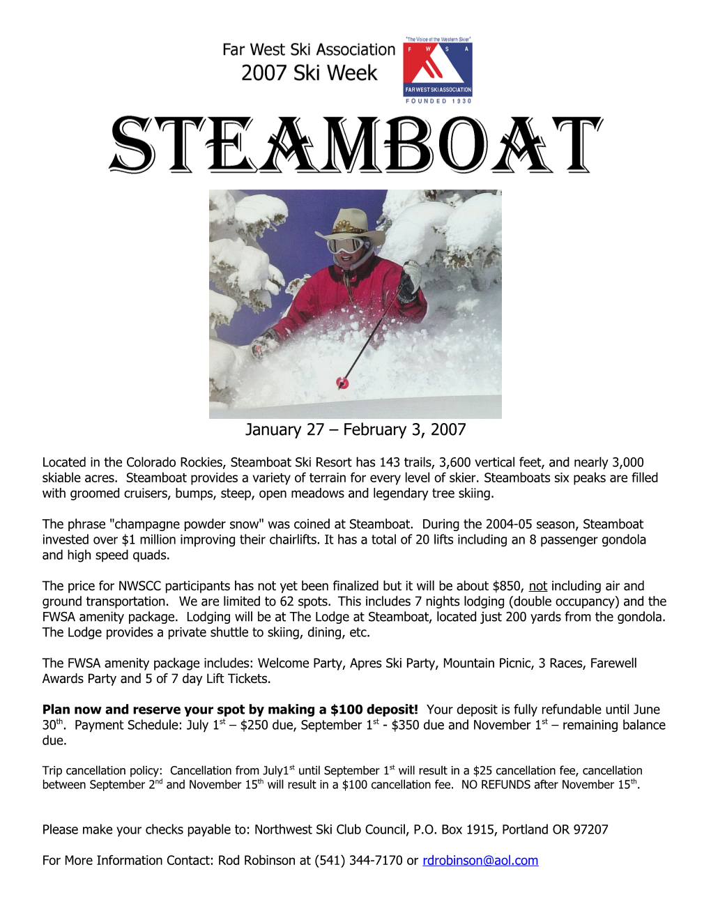 Far West Ski Association Ski Week Steamboat 2006