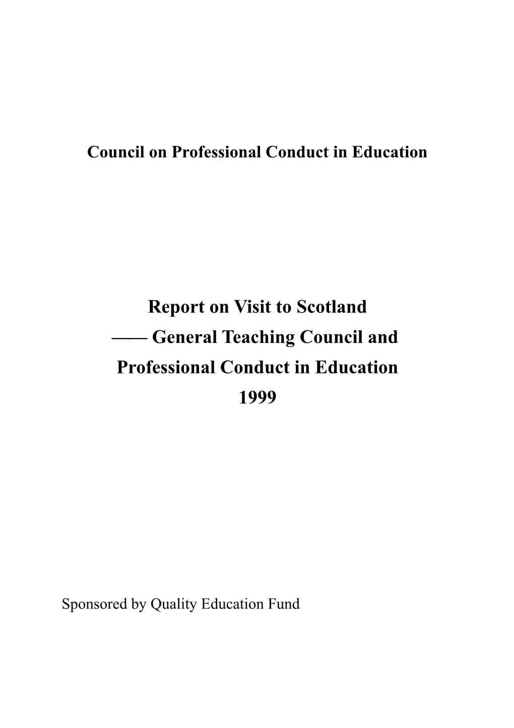 Council on Professional Conduct in Education