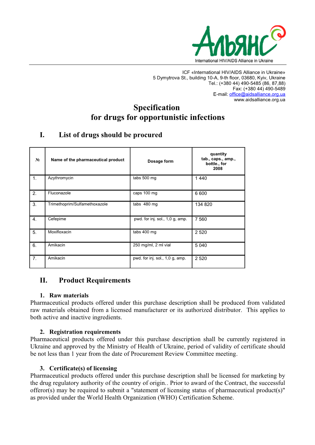 For Drugs for Opportunistic Infections