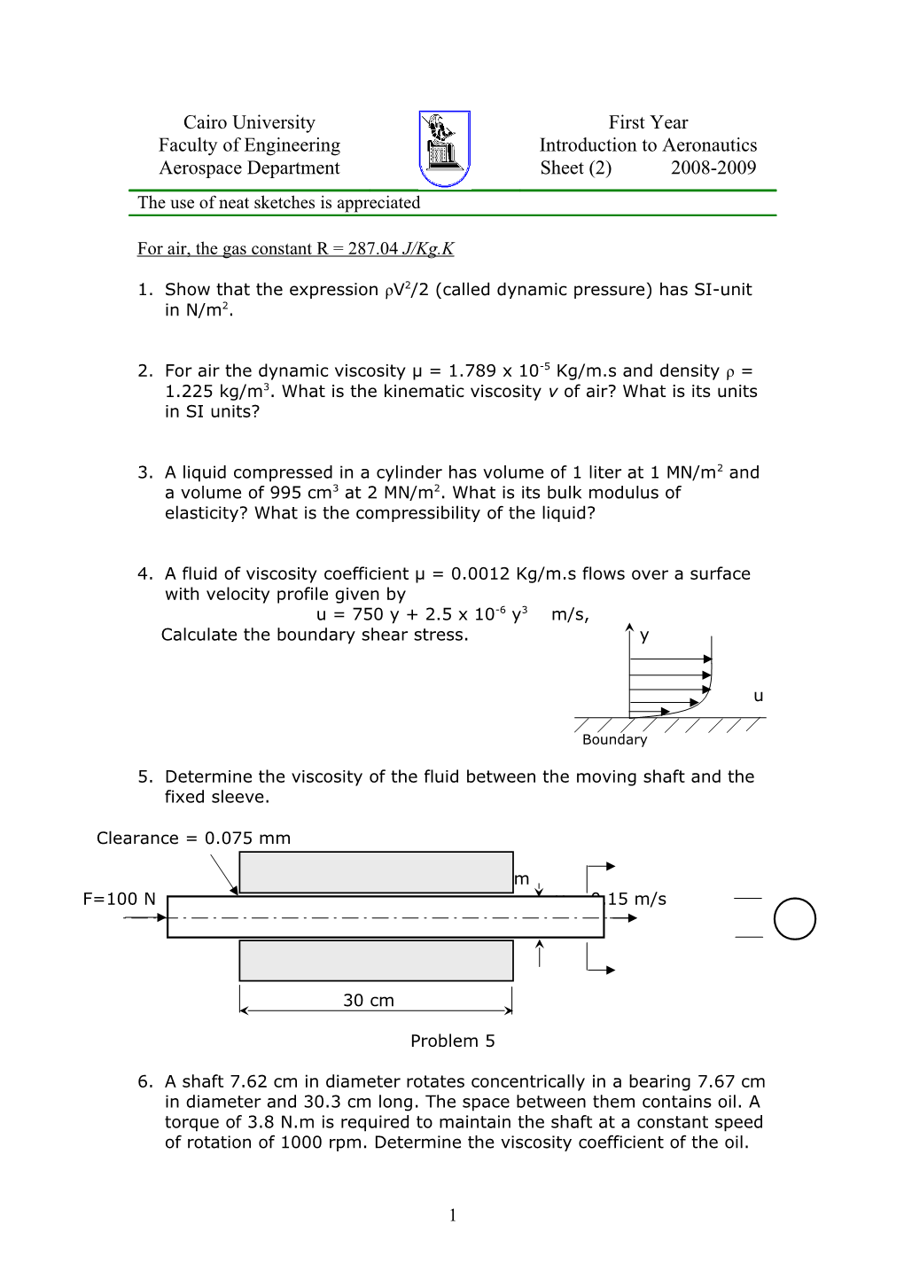 For Air, the Gas Constant R = 287.04 J/Kg.K