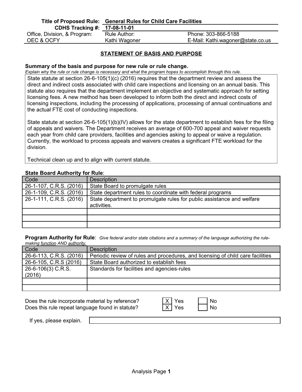 Rule-Making Standards and Procedures s17