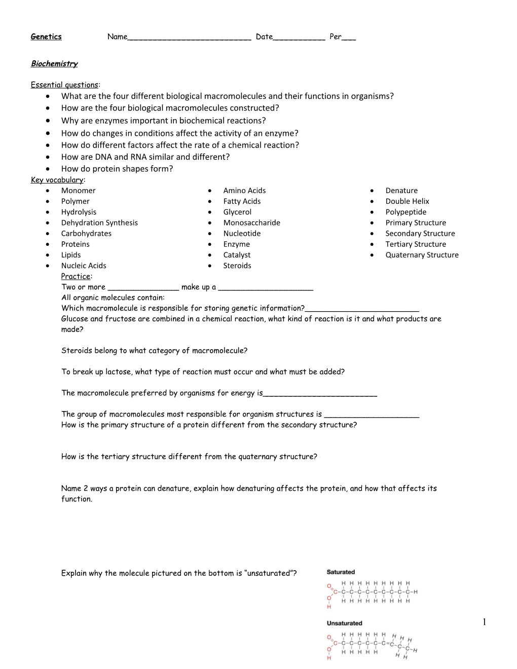 Honors Chemistry Semester 1 Exam Review s3