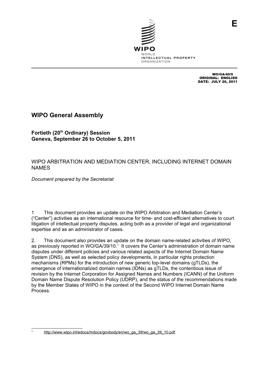 WIPO General Assembly