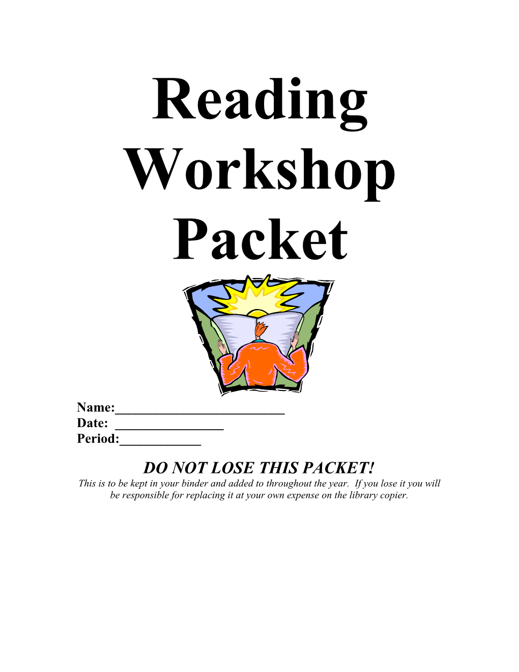 Reader S Workshop Packet