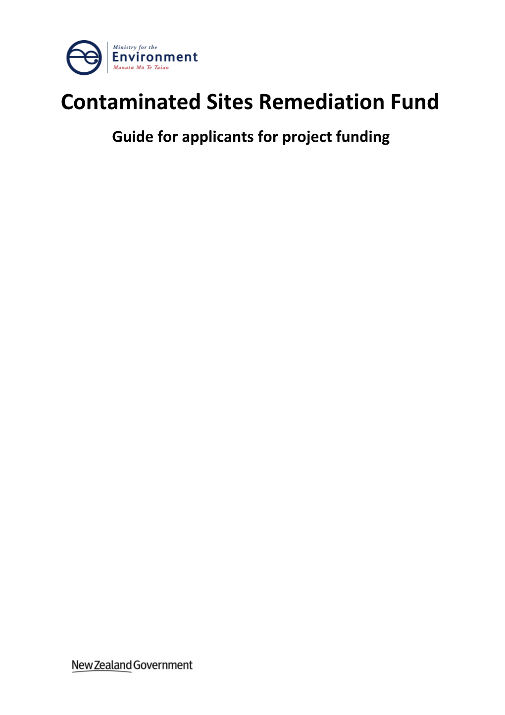 CSRF Guide for Applicants June 2014 Update