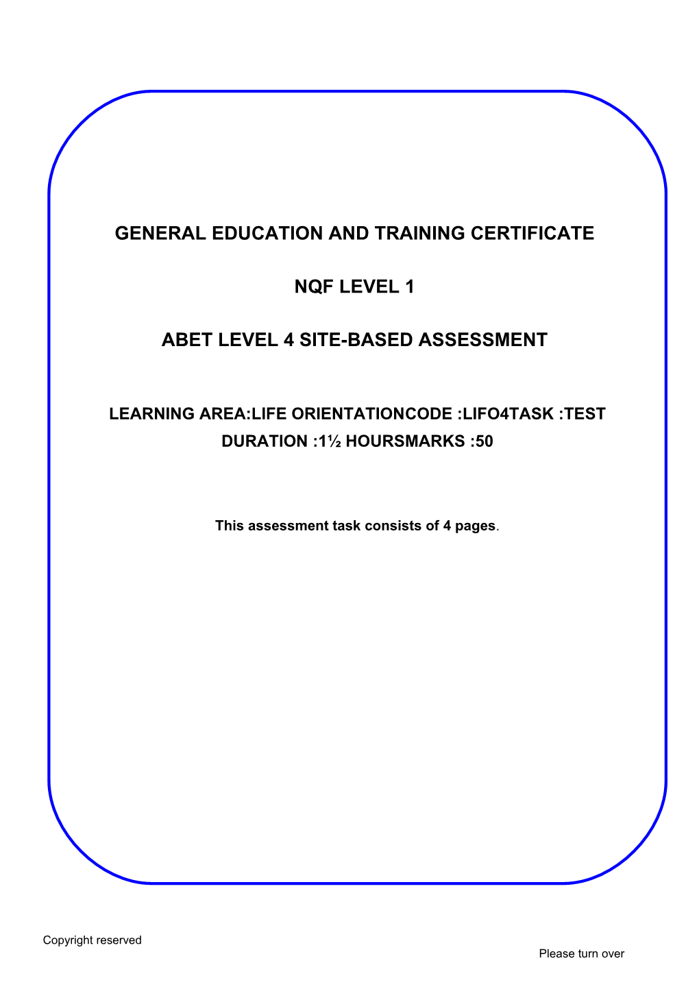 LIFO4 -4- SBA Task: Test 2017