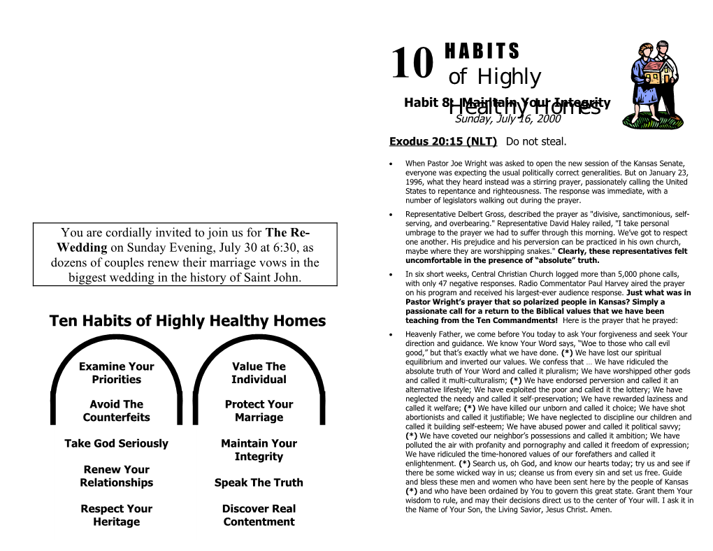 Ten Habits Notes Part 8