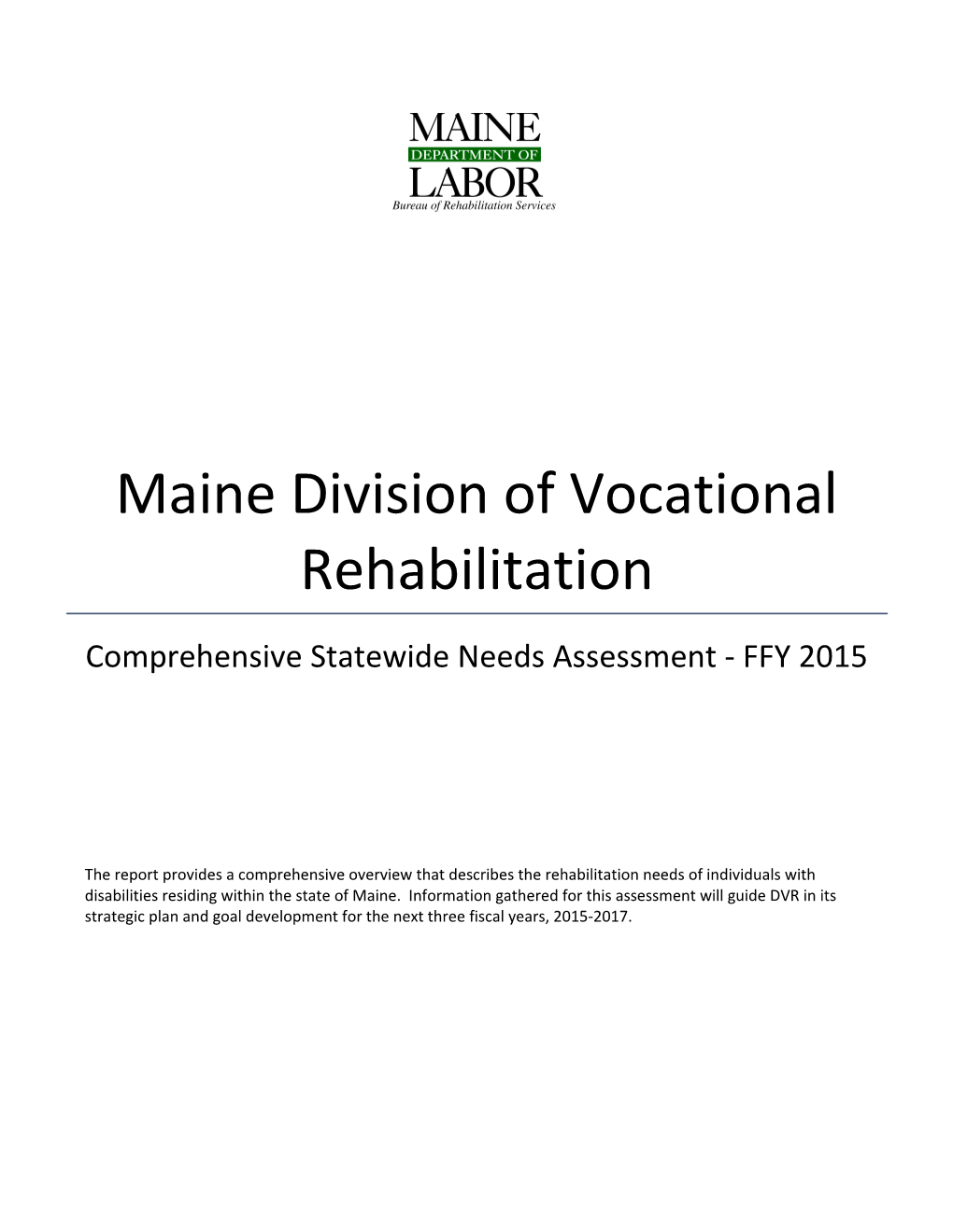 Maine Division of Vocational Rehabilitation