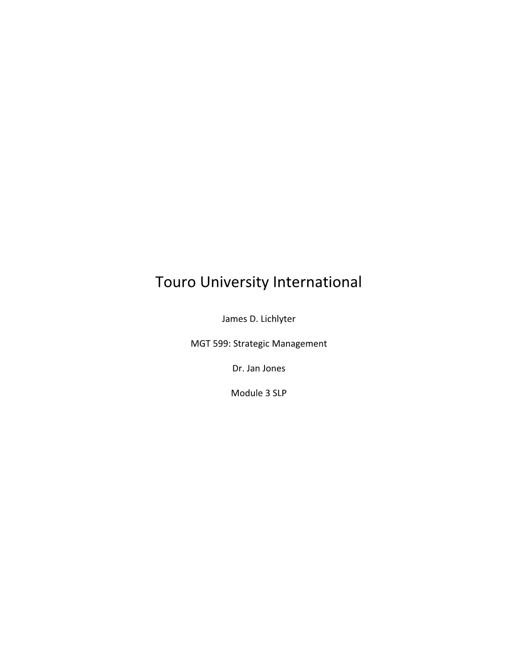 Touro University International