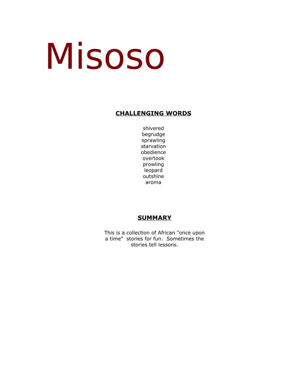 Book Title: Misoso, Kindai and the Ape