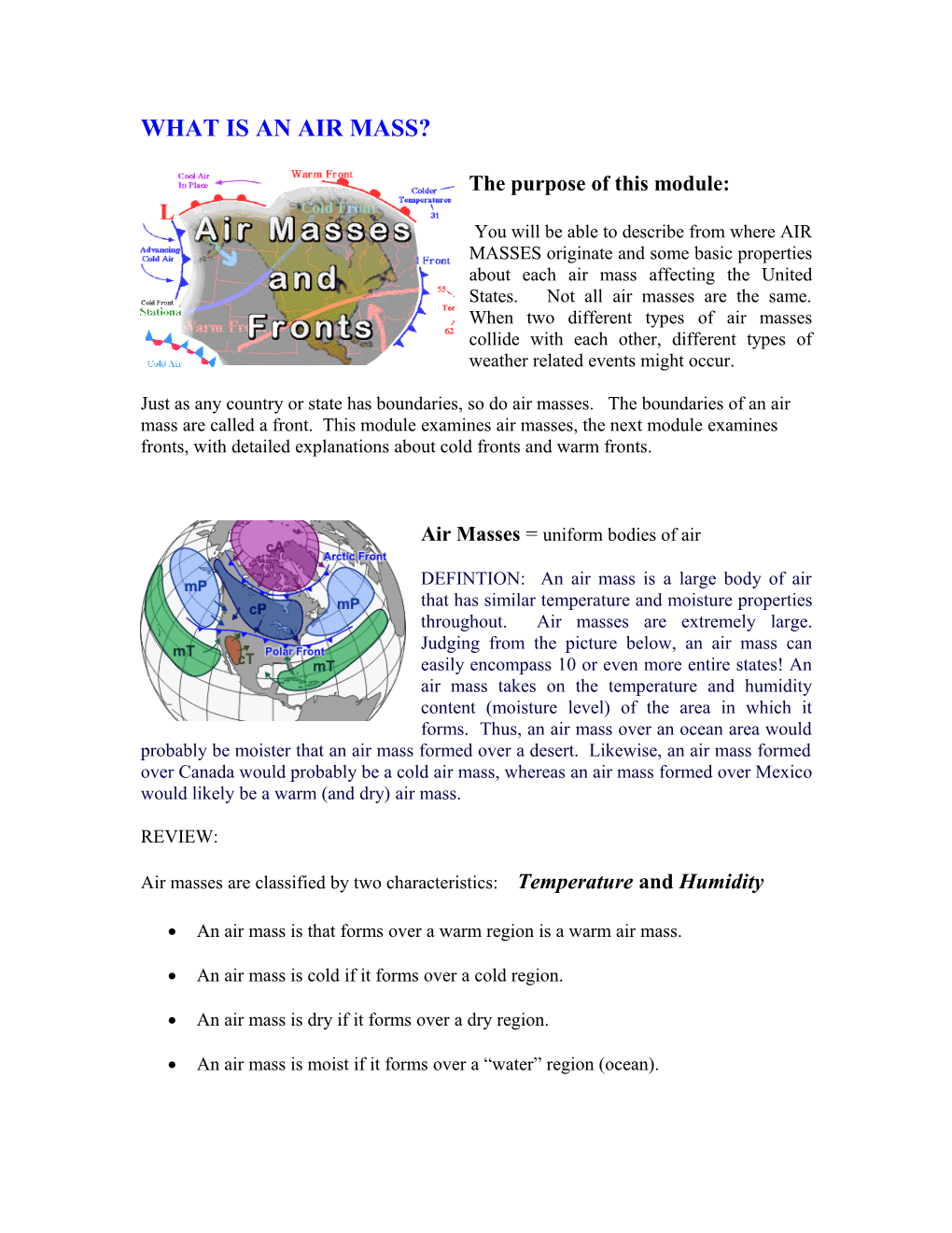 What Is an Air Mass?