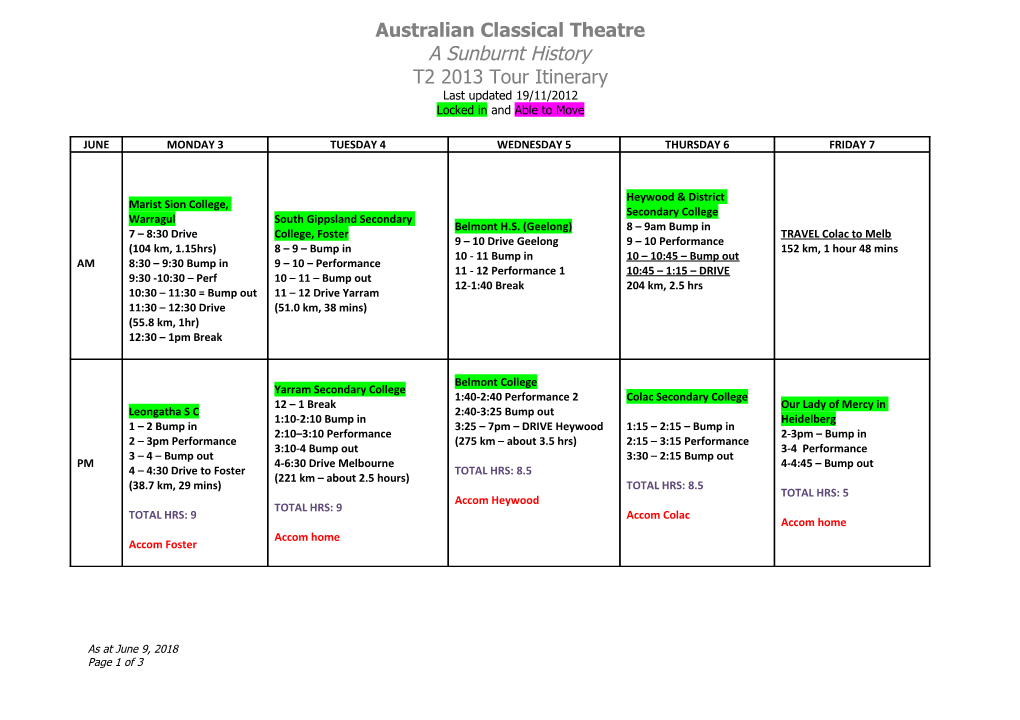 Australian Classical Theatre