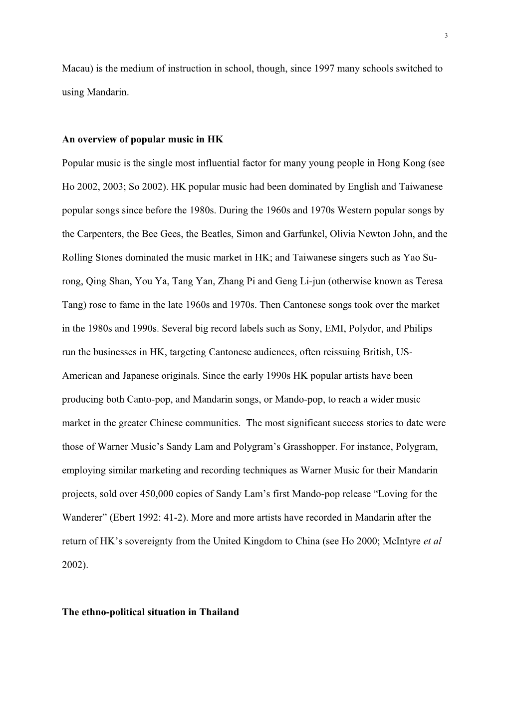 A Comparative Study of Adolescent Preferences for Popular Music in Hong Kong and Thailand