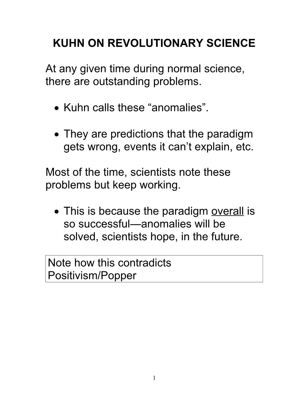 Kuhn on Revolutionary Science