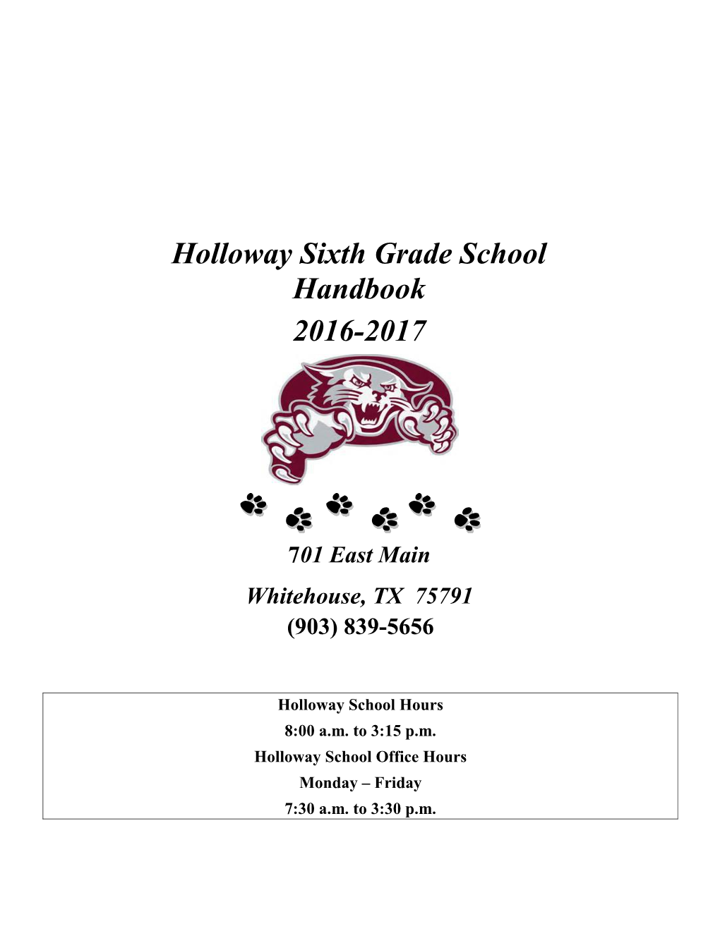 Holloway Sixth Grade School s1