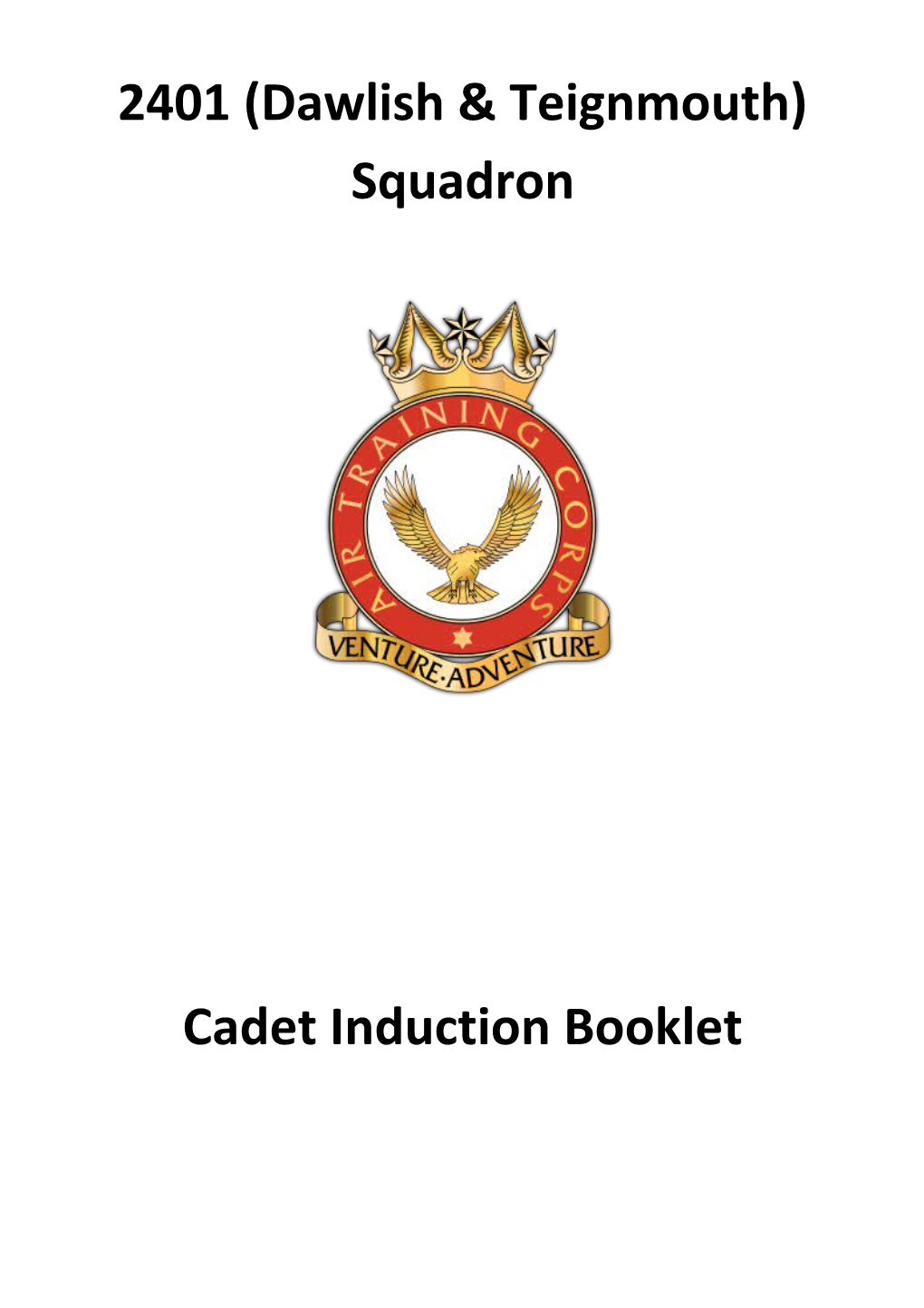 Cadet Induction Booklet