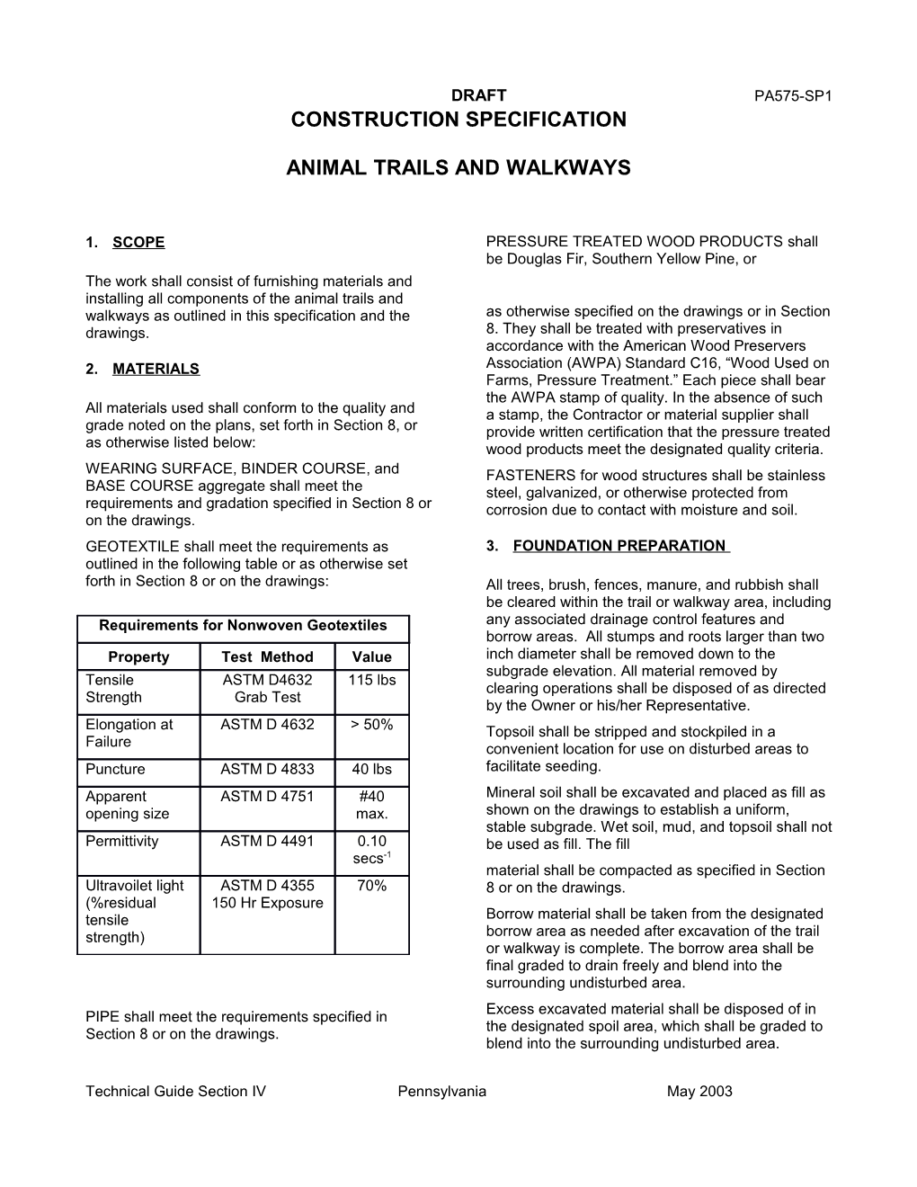 Conservation Practice Standard