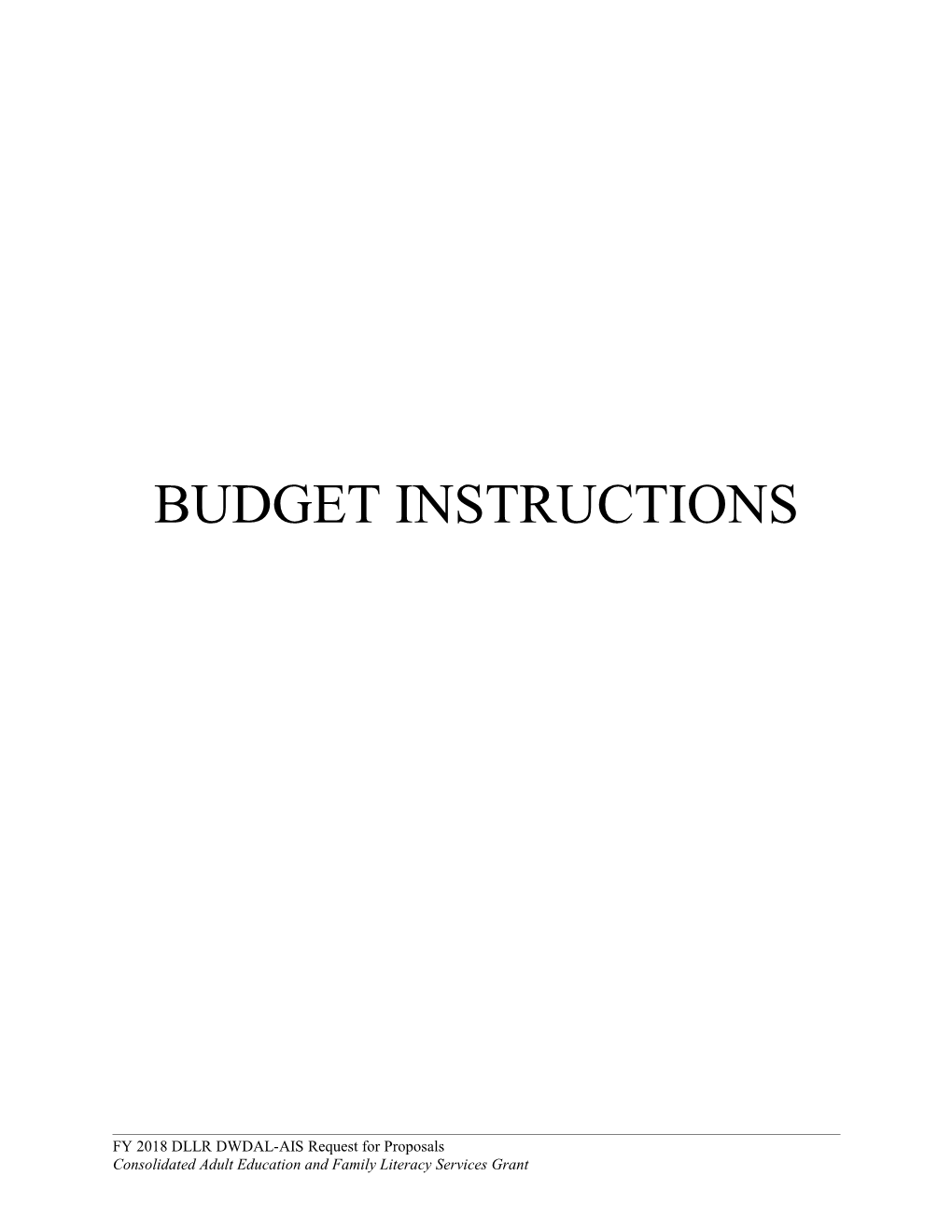 Budget (5) Points