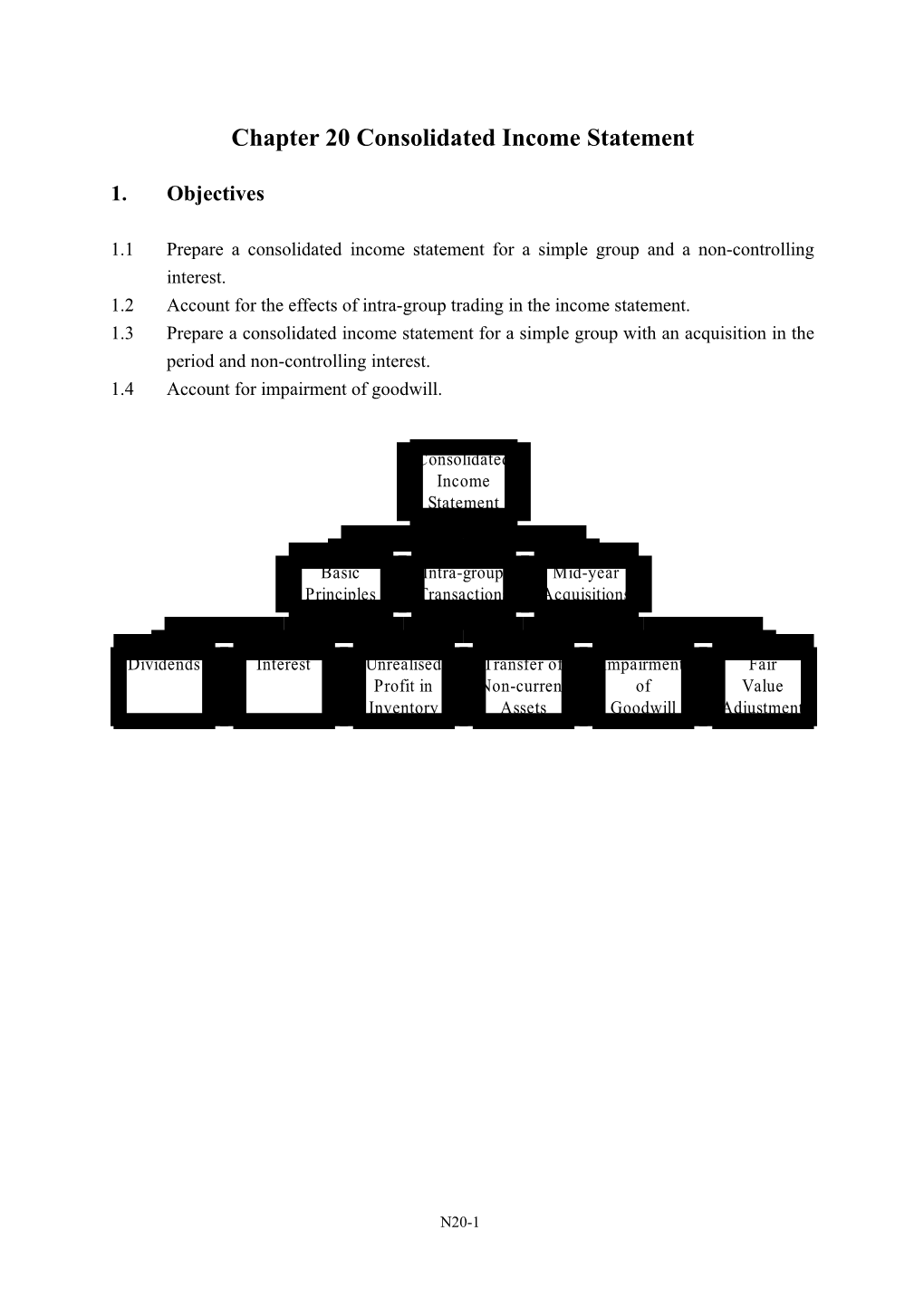 Chapter 20 Consolidated Income Statement