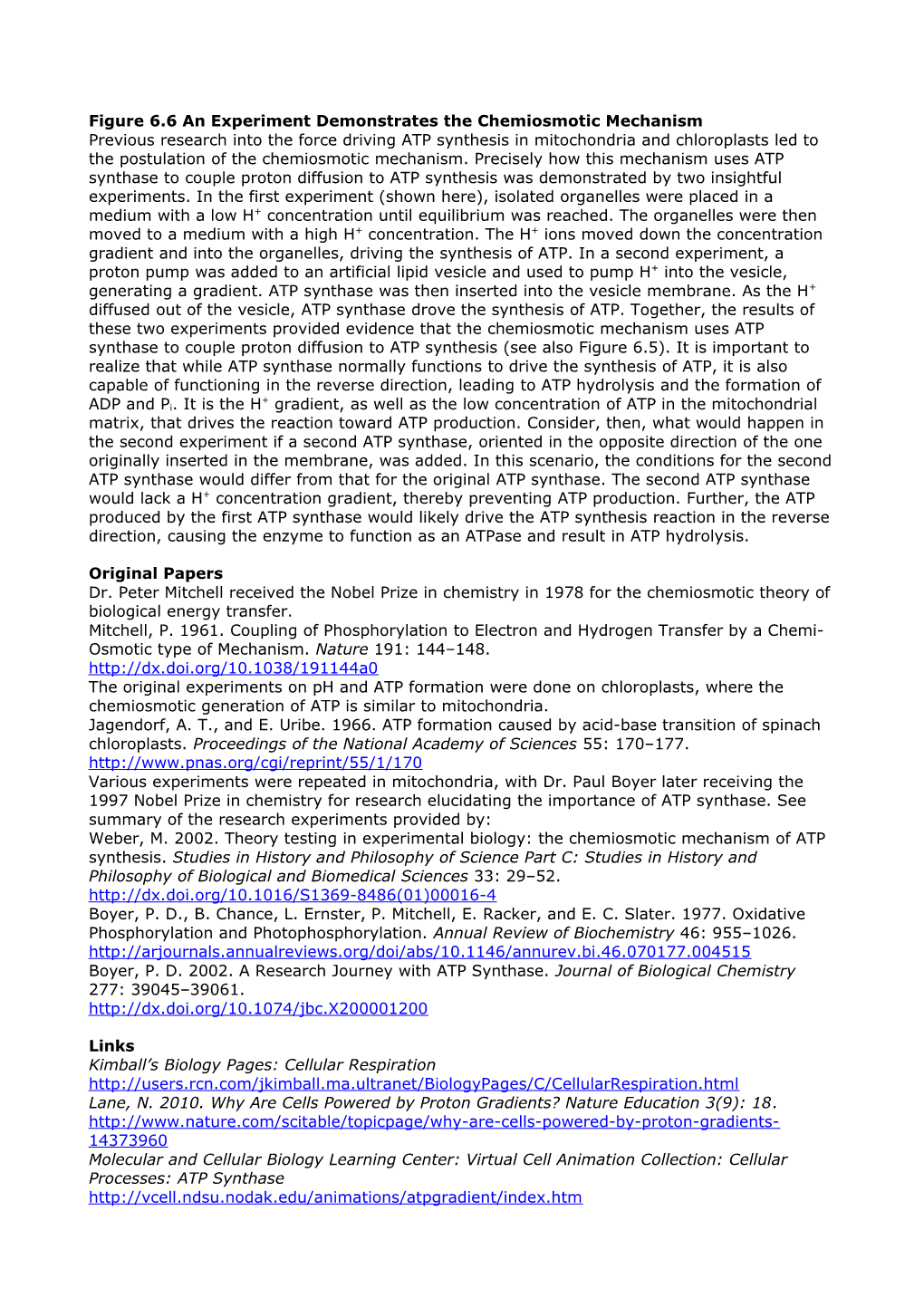 Figure 6.6 an Experiment Demonstrates the Chemiosmotic Mechanism