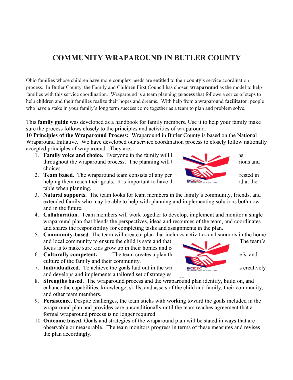 Community Wraparound in Butler County