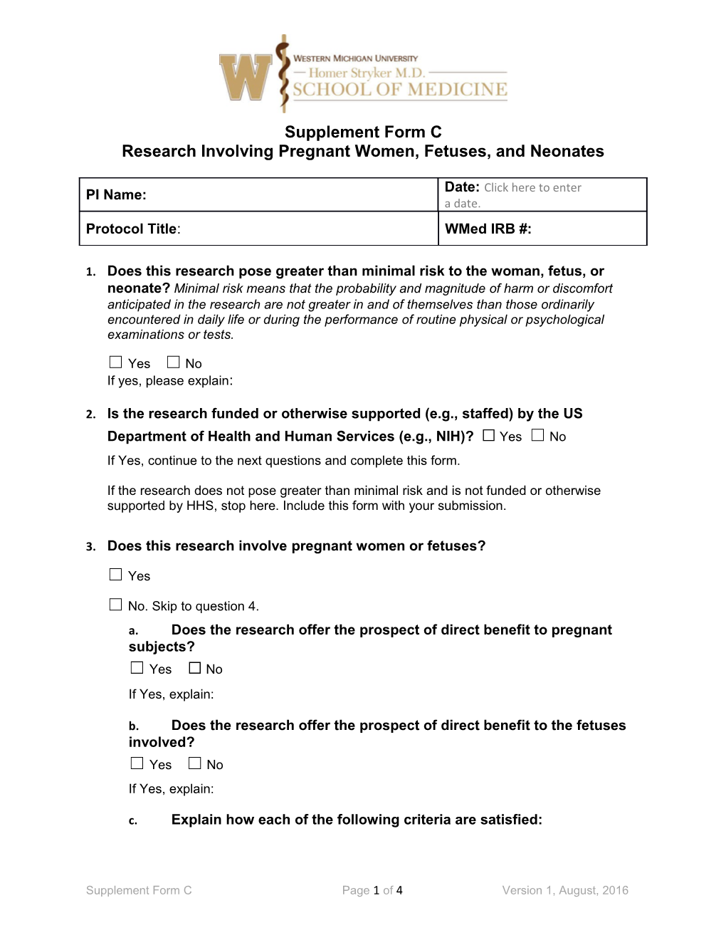 Research Involving Pregnant Women, Fetuses, and Neonates