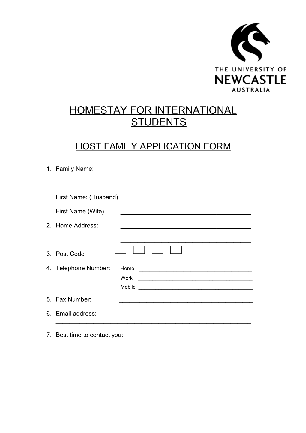 Homestay for International Students