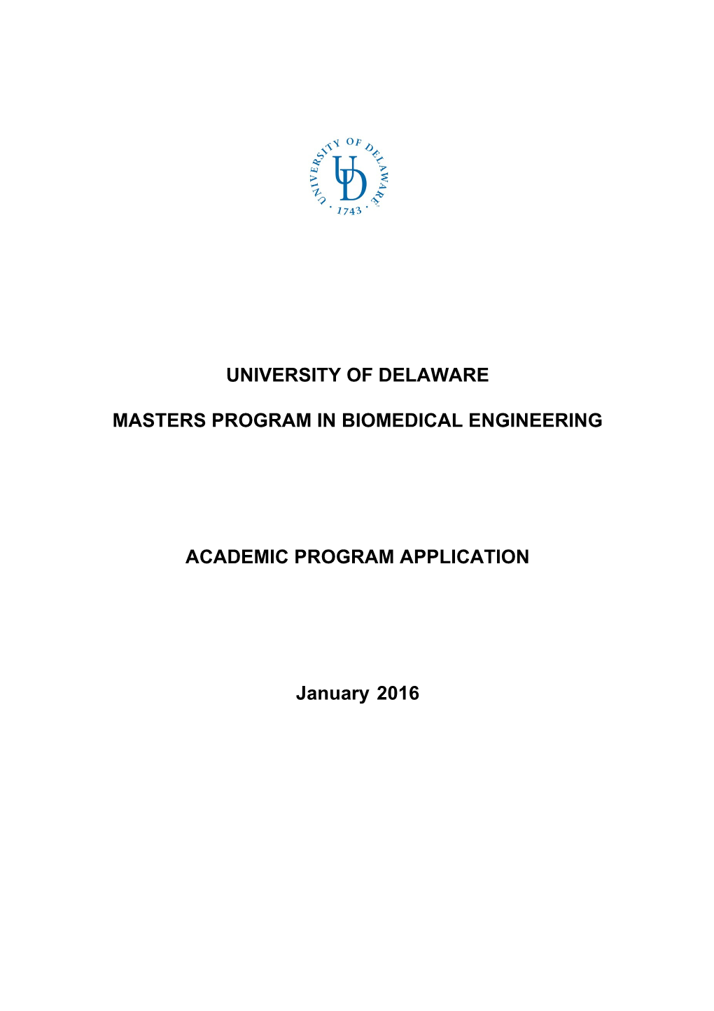 Masters Program in Biomedical Engineering