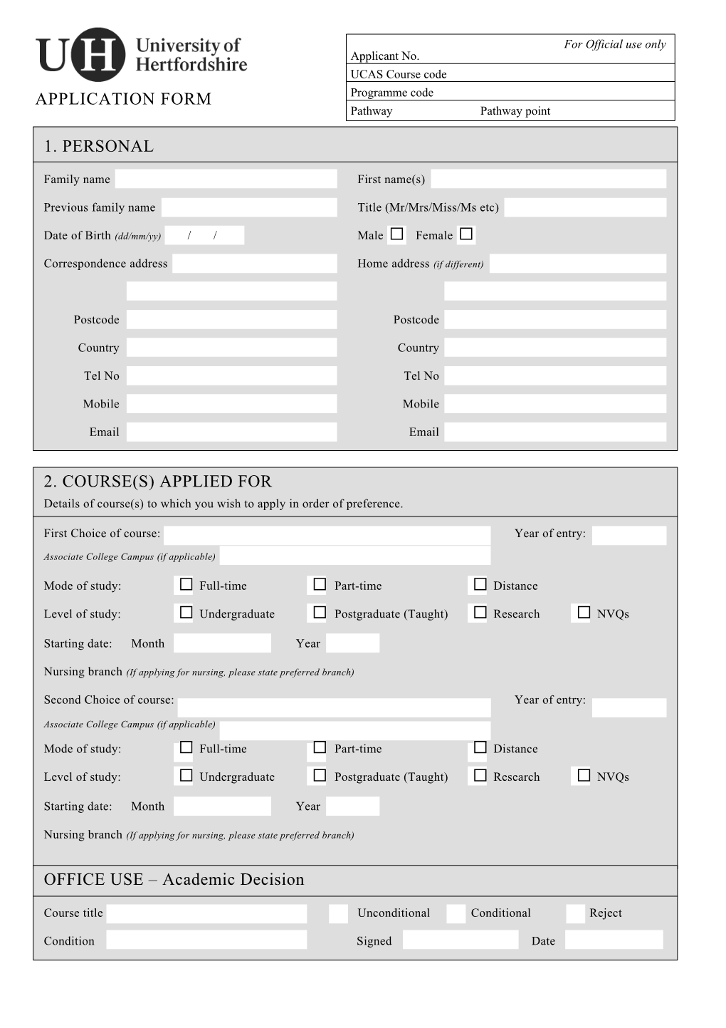 Previous Family Name Title (Mr/Mrs/Miss/Ms Etc)