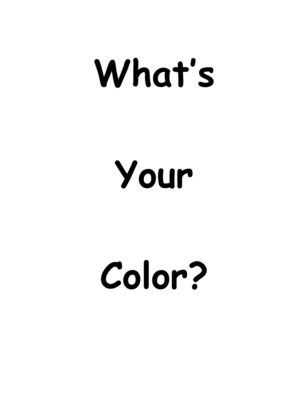 True Colors Word Sort