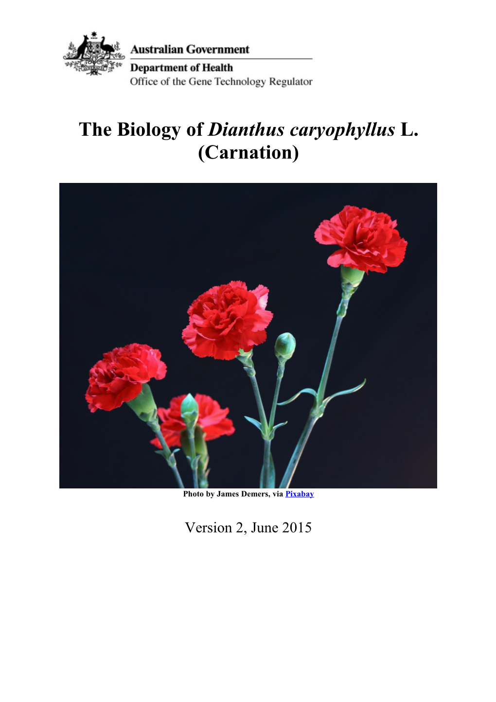 The Biology and Ecology of Carnations (New Format)