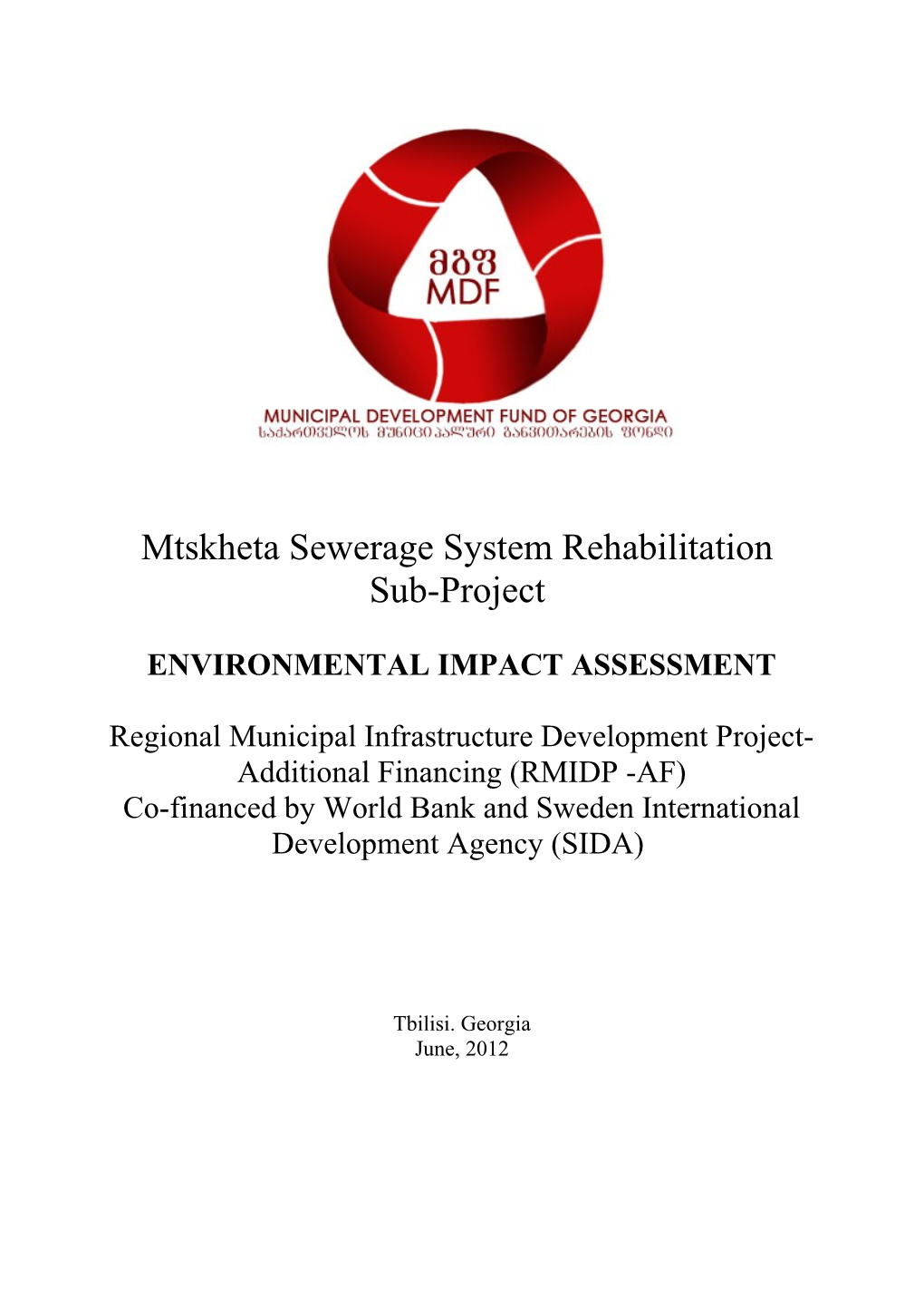 Mtskheta Sewerage System Rehabilitation