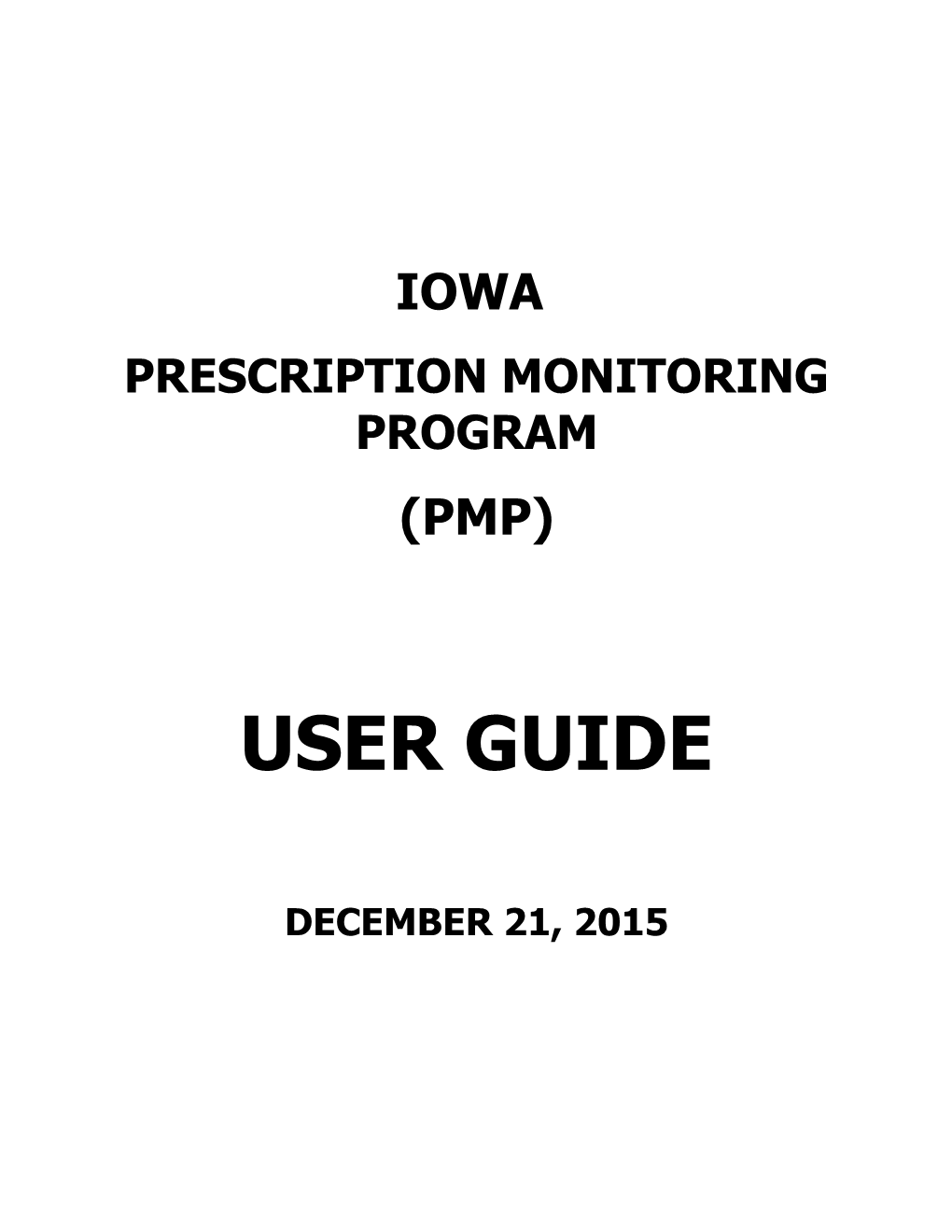 Prescription Monitoring Program