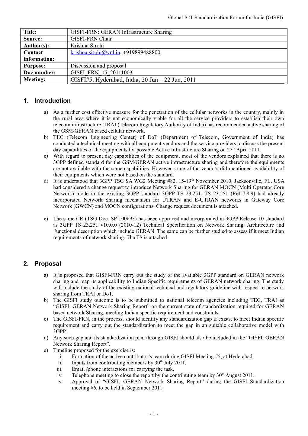 Global ICT Standardization Forum for India (GISFI) s1