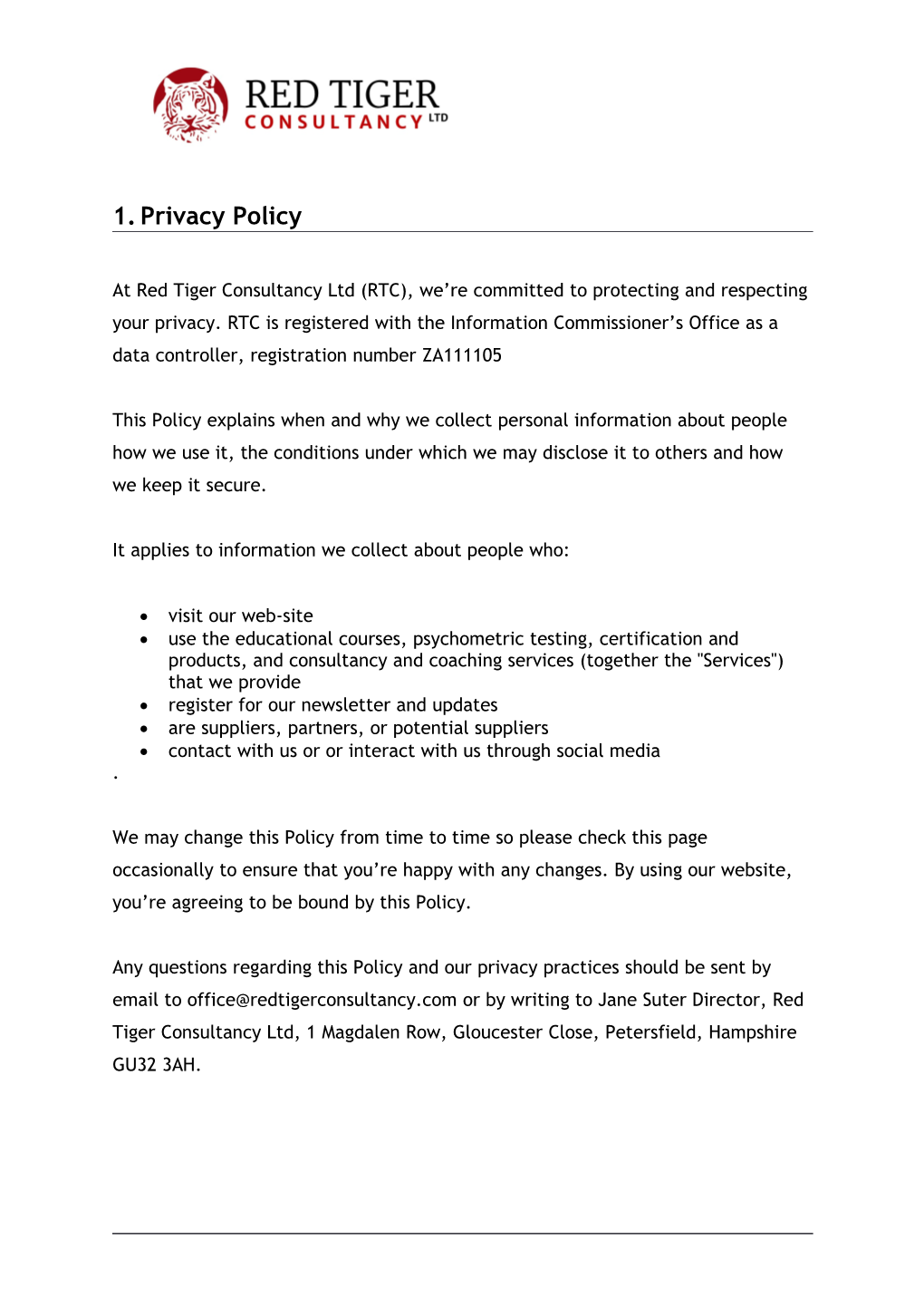 Privacy Policy s2