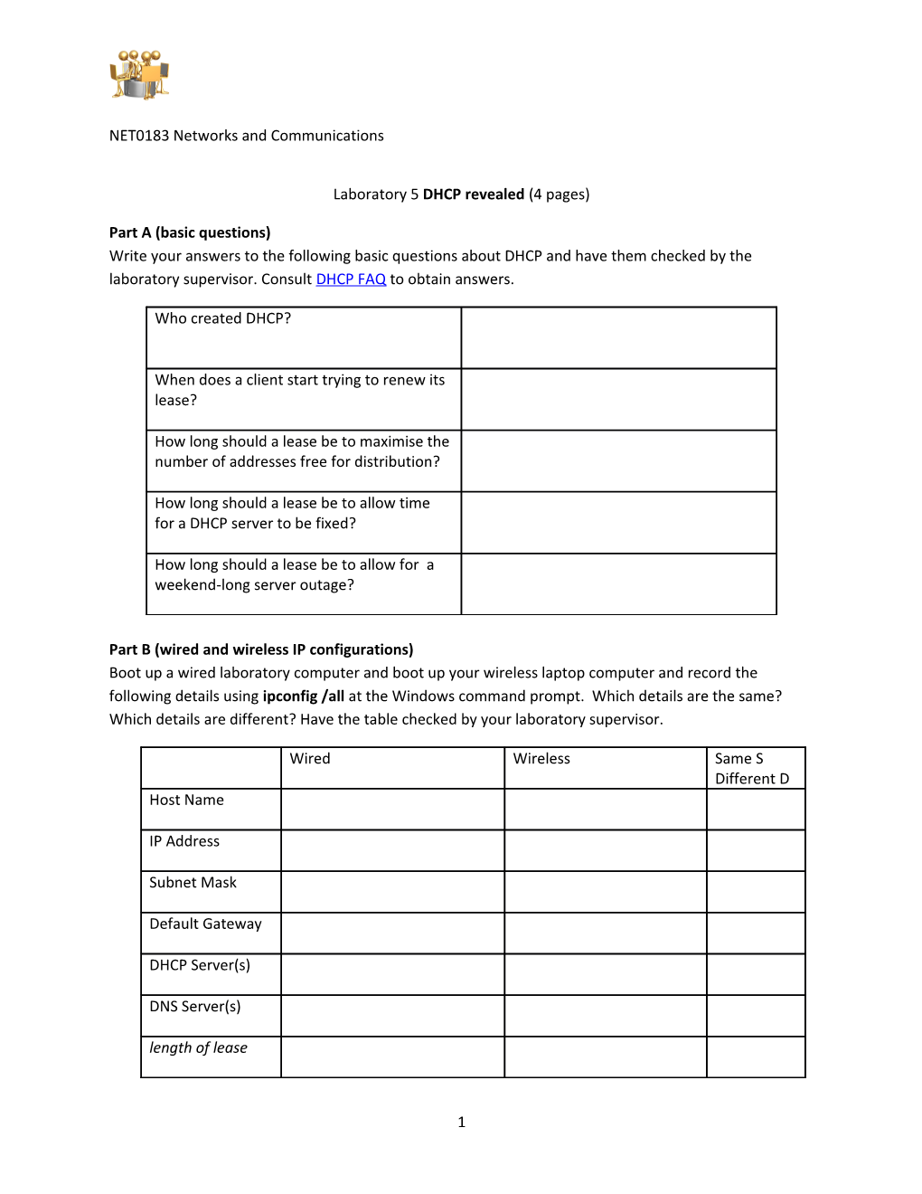 Laboratory 5DHCP Revealed(4 Pages)