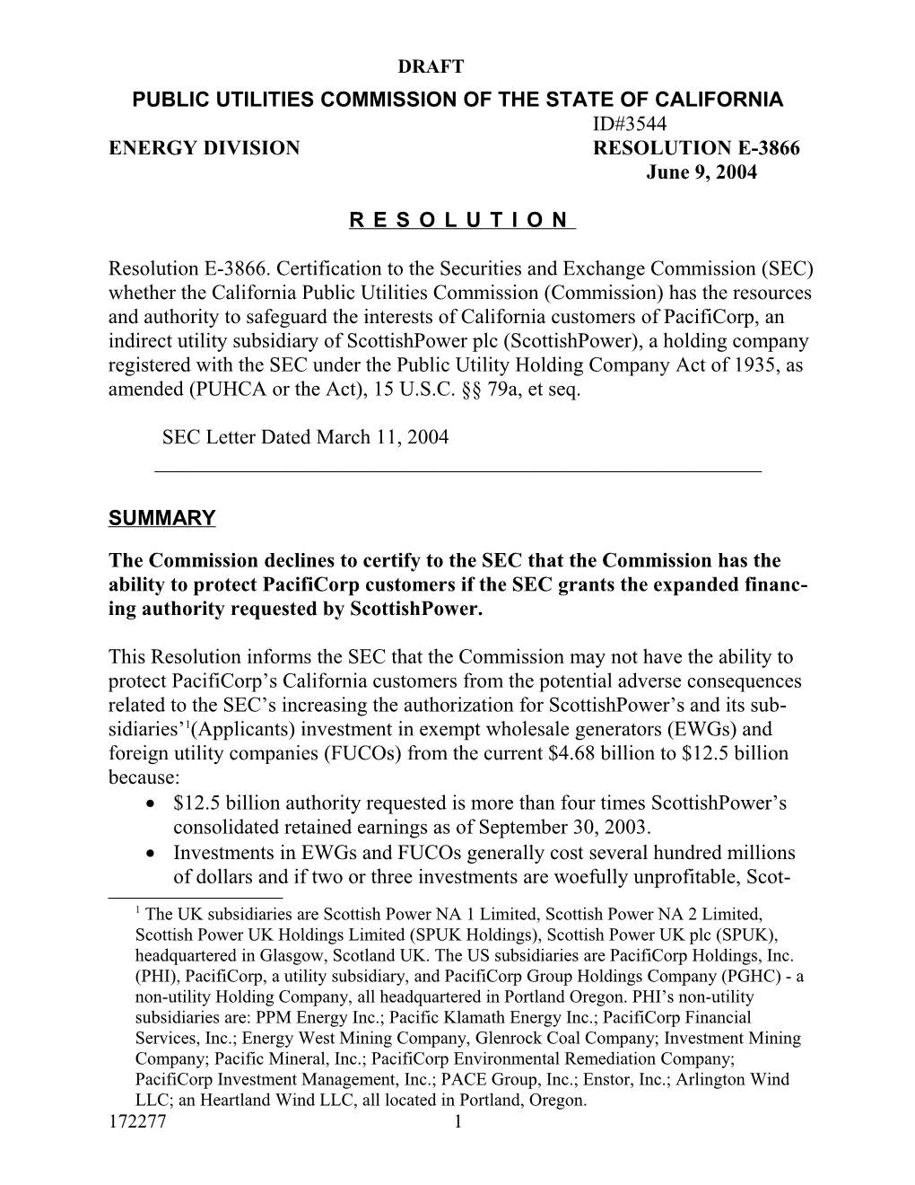 Public Utilities Commission of the State of California s36