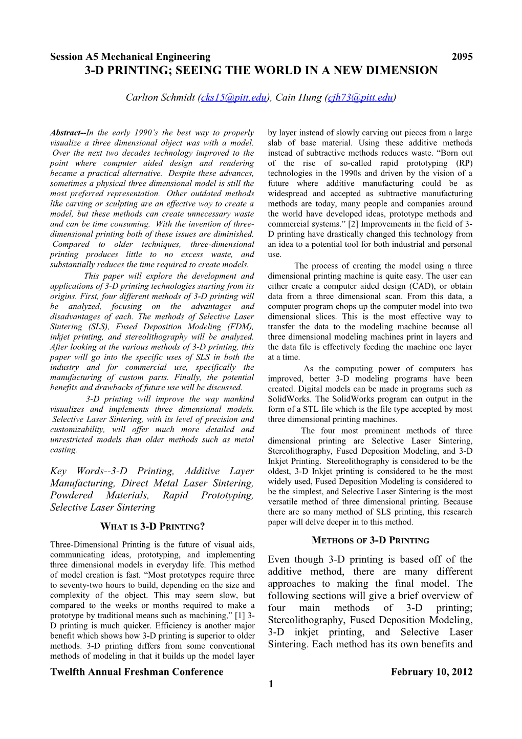 Preparation of Papers in Two-Column Format s2