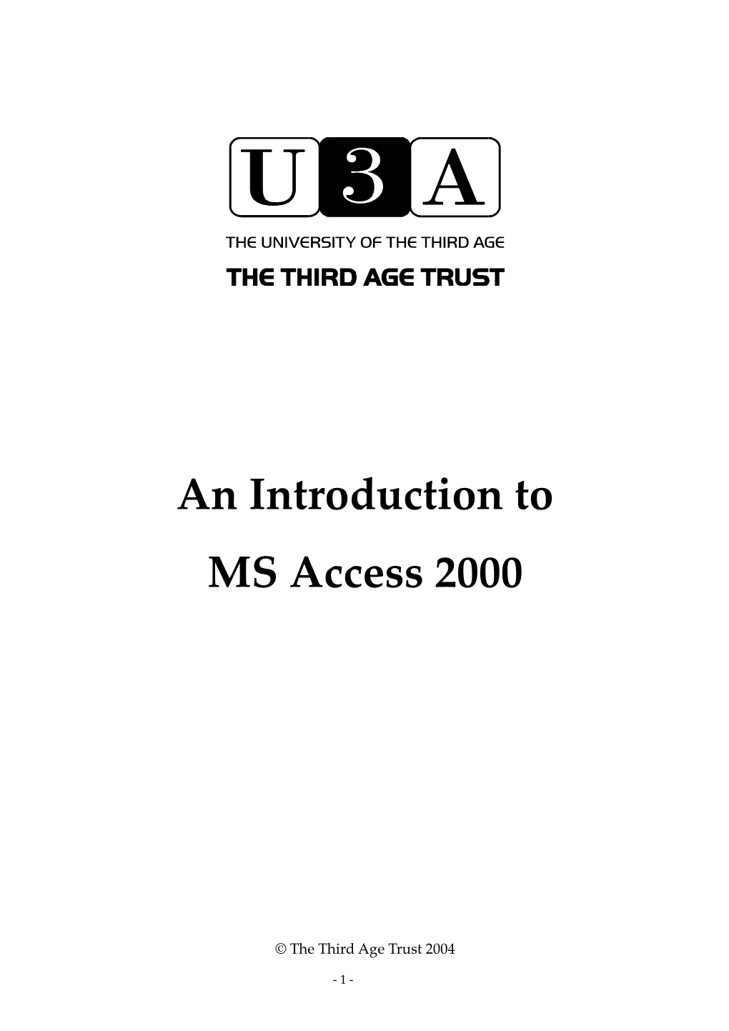 MS Access Databases