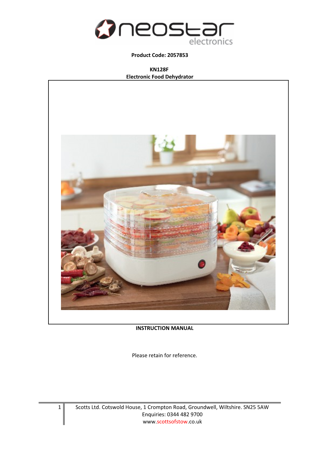 Electronic Food Dehydrator