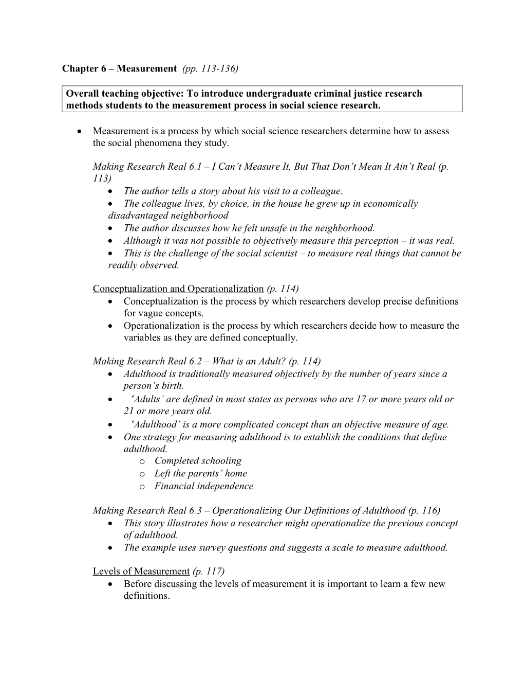 Chapter 6 Measurement (Pp. 113-136)