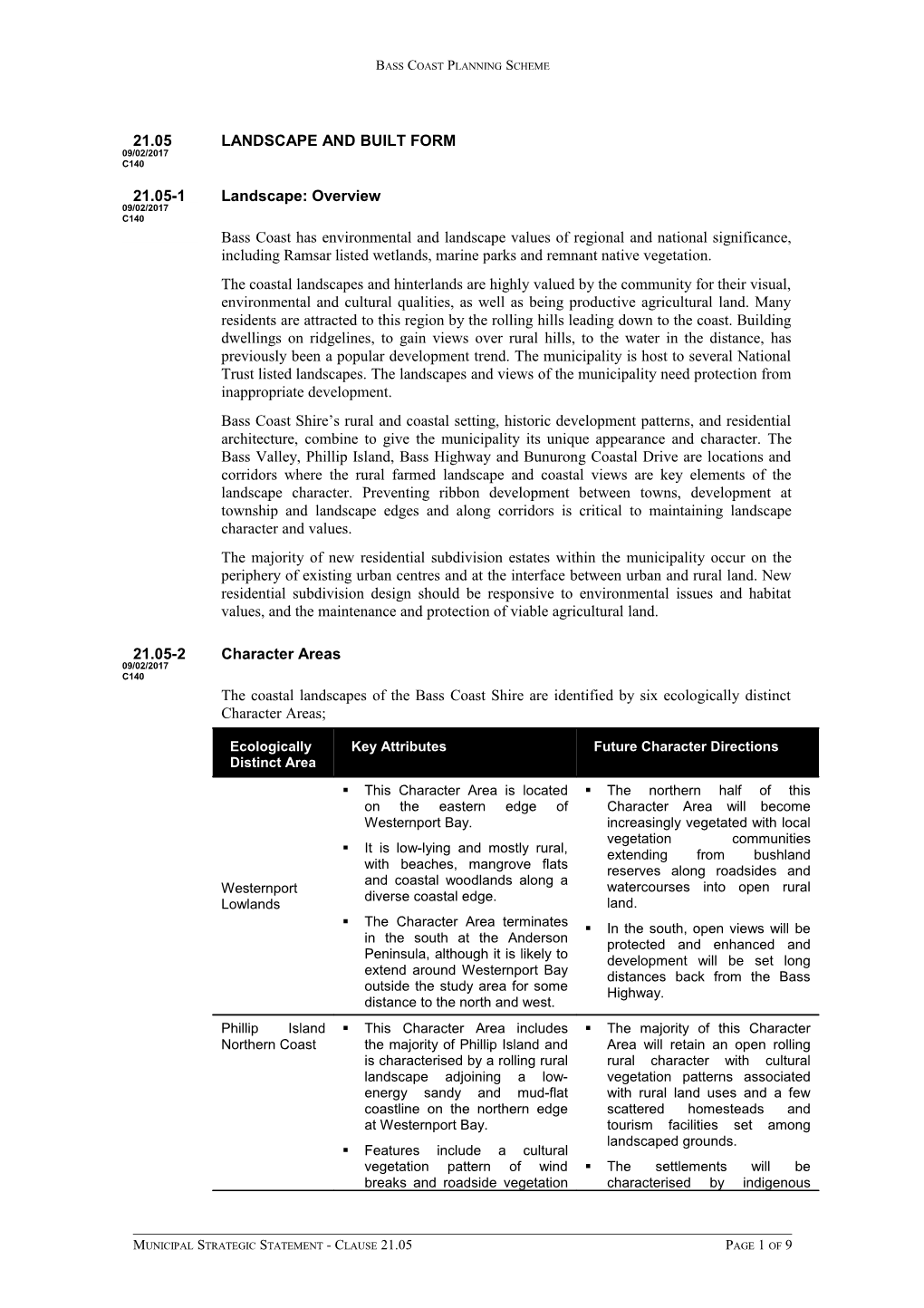 Bass Coast Planning Scheme