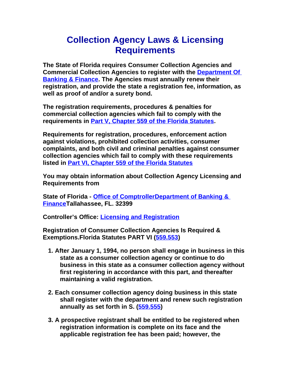 Collection Agency Laws & Licensing Requirements