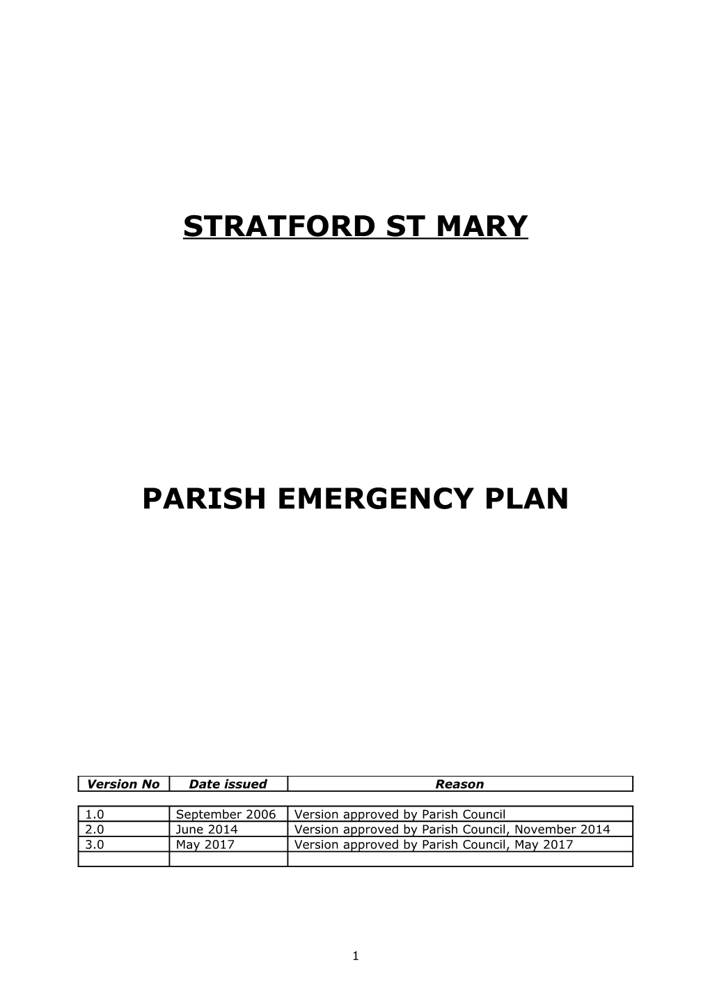 The Following Lists Are Stored in the Emergency Centre Resource Box
