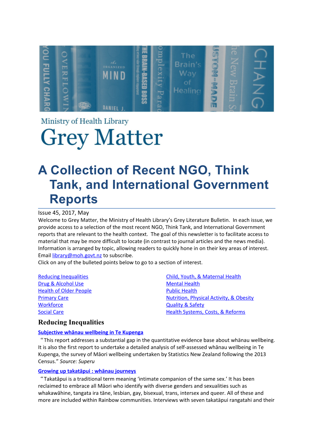 Grey Matter, Issue 45, May 2017